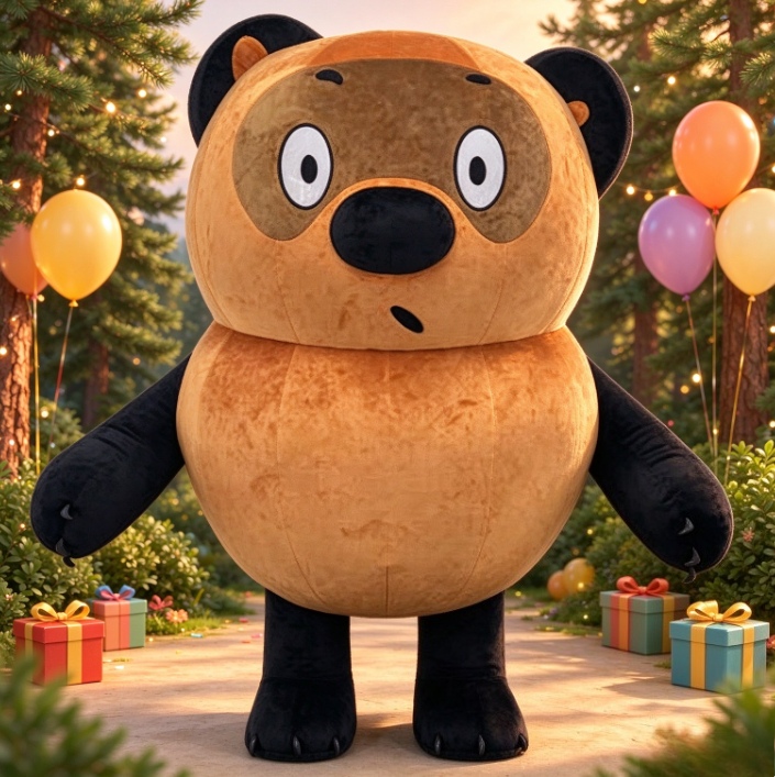 Costumes - Brown Black Bear Inflatable Mascot Costume