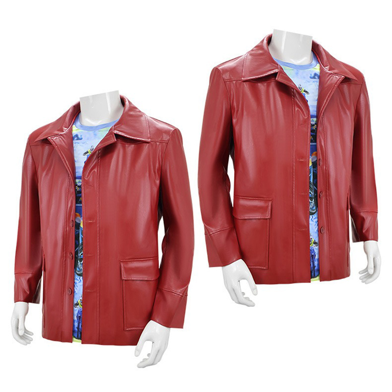 Men Red Leather Jacket Fight C - Glow In The Dark Party Glasses 评论和价格