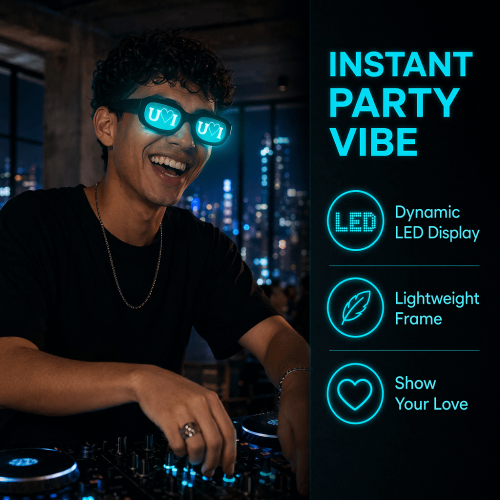 Special Effect LED Glasses Glo - Glow In The Dark Party Glasses 评论和价格