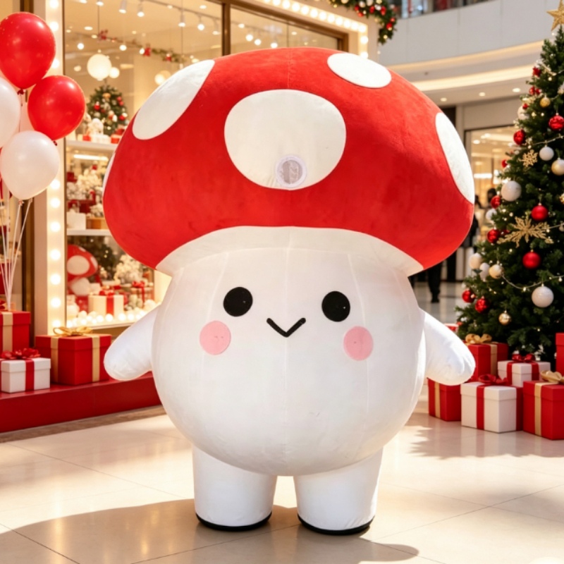 Cute Mushroom Inflatable Masco - Costumes 评论和价格