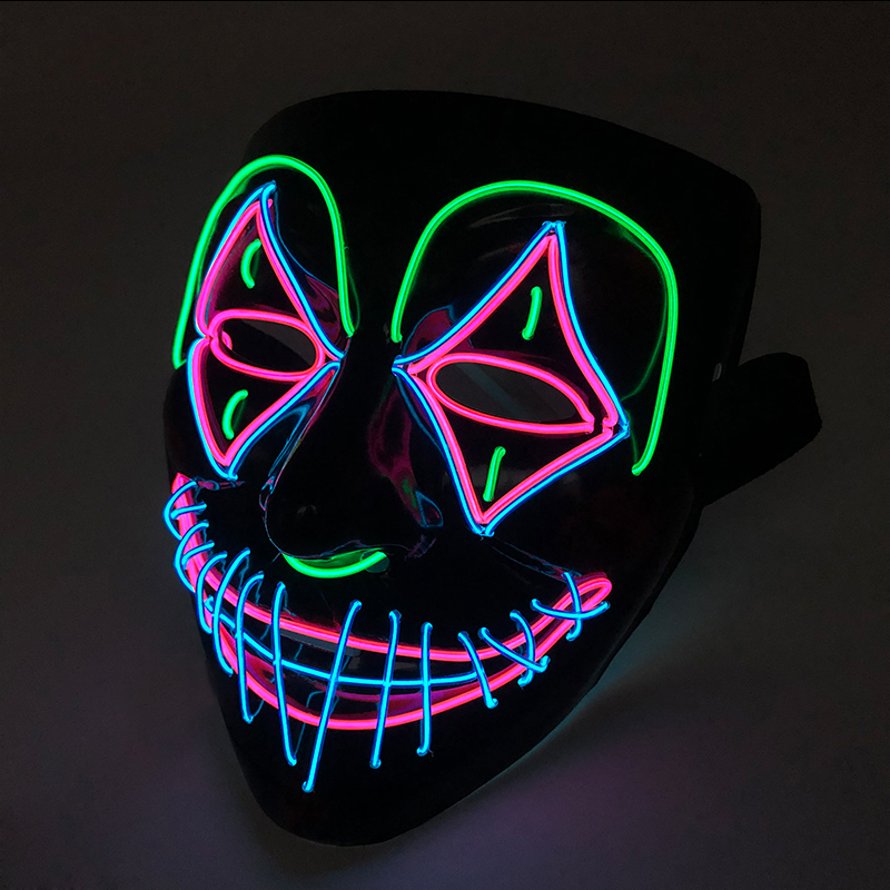 LED Killer Mask Halloween Danc - Led Purge Mask Halloween 评论和价格