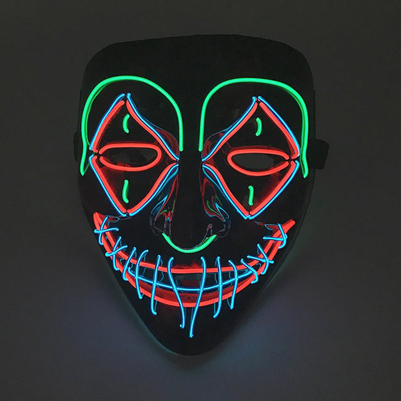 LED Killer Mask Halloween Danc - Led Purge Mask Halloween 评论和价格