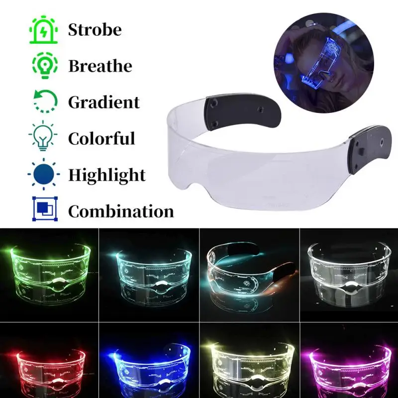 LED Glasses Glow Party Seven C - Glow In The Dark Party Glasses 评论和价格