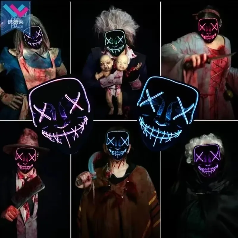2026 Halloween Party Supplies  - Led Purge Mask Halloween 评论和价格