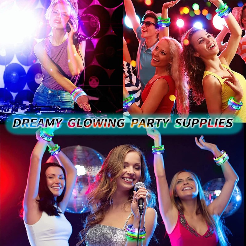 1-100PCS Halloween LED Acrylic - Glow In The Dark Party Glasses 评论和价格